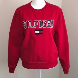 Super Thick Red Tommy Hilfiger Sweatshirt